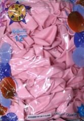 Toptan HBK Balon Pastel Açık Pembe 12 İnç 100'lü