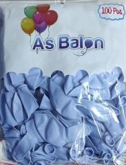 Toptan As Makaron Soft Balon Mavi 12 İnç 100'lü