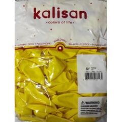 Toptan Kalisan Pastel Sarı Balon 12 İnç 100'lü