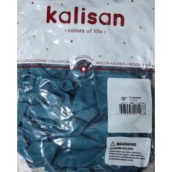 Toptan Kalisan Pastel Turkuaz Balon 12 İnç 100'lü
