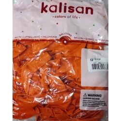 Toptan Kalisan Pastel Turuncu Balon 12 İnç 100'lü