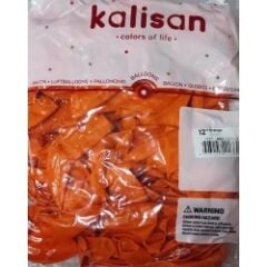 Toptan Kalisan Pastel Turuncu Balon 12 İnç 100'lü