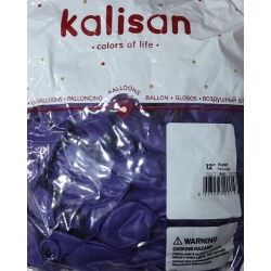 Toptan Kalisan Pastel Menekşe Mor Balon 12 İnç 100'lü