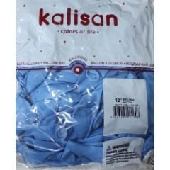 Toptan Kalisan Pastel Açık Mavi Balon 12 İnç 100'lü