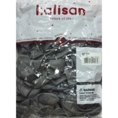 Toptan Kalisan Pastel Gri Balon 12 İnç 100'lü