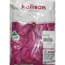 Toptan Kalisan Pastel Koyu Pembe Balon 12 İnç 100'lü