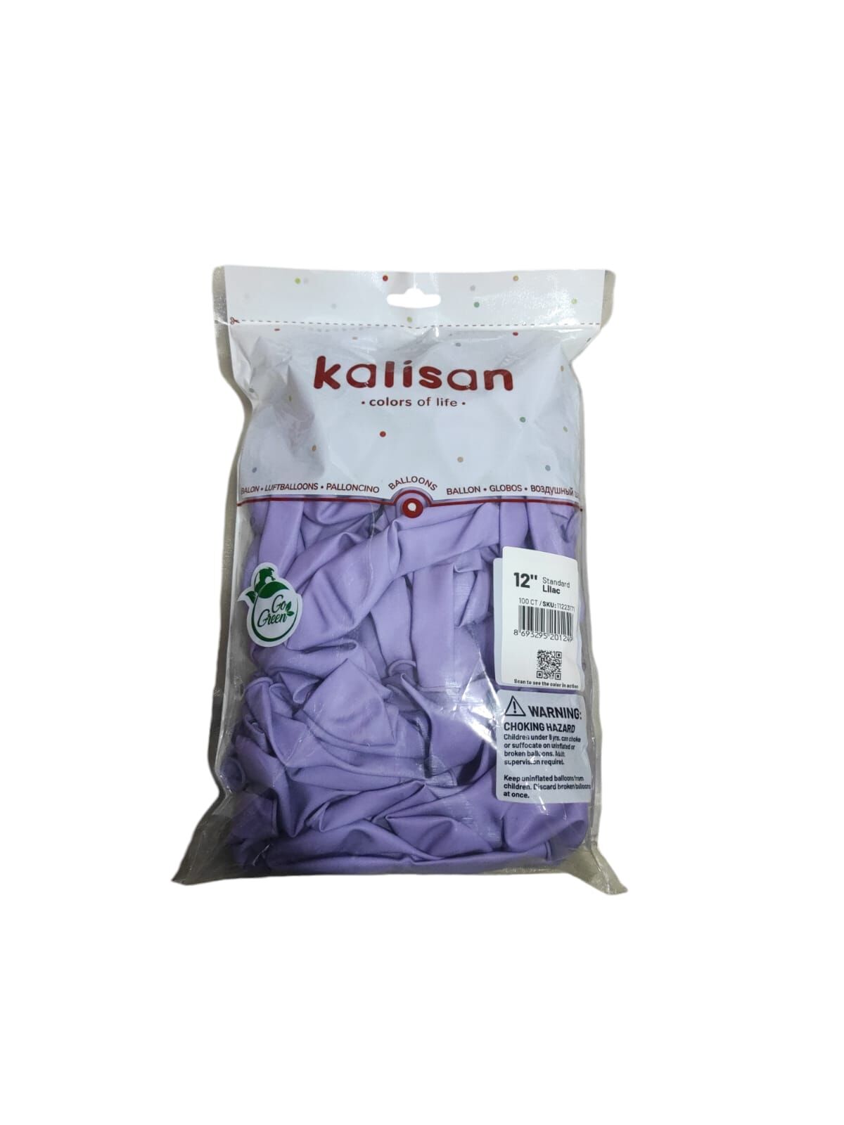 Toptan Kalisan Pastel Lila Balon 12 İnç 100'lü