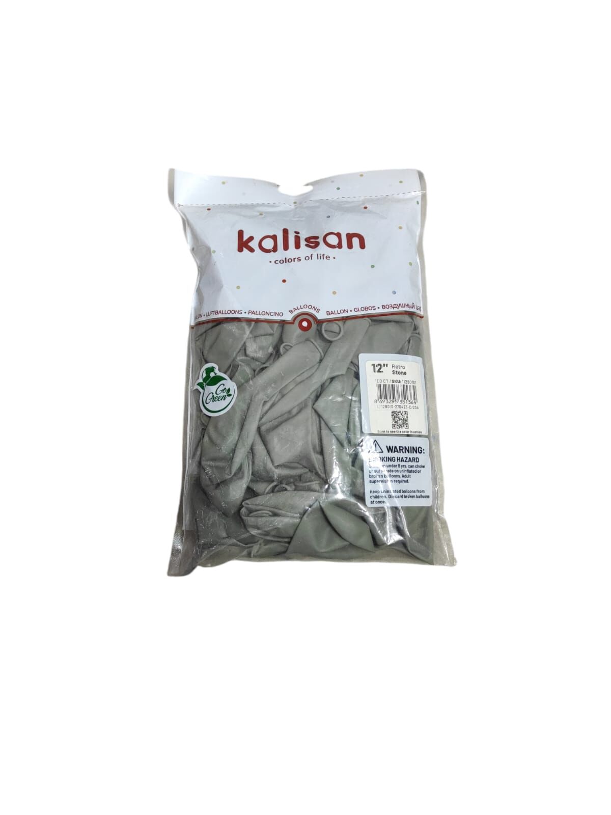 Toptan Kalisan Retro Taş Balon 12 İnç 100'lü