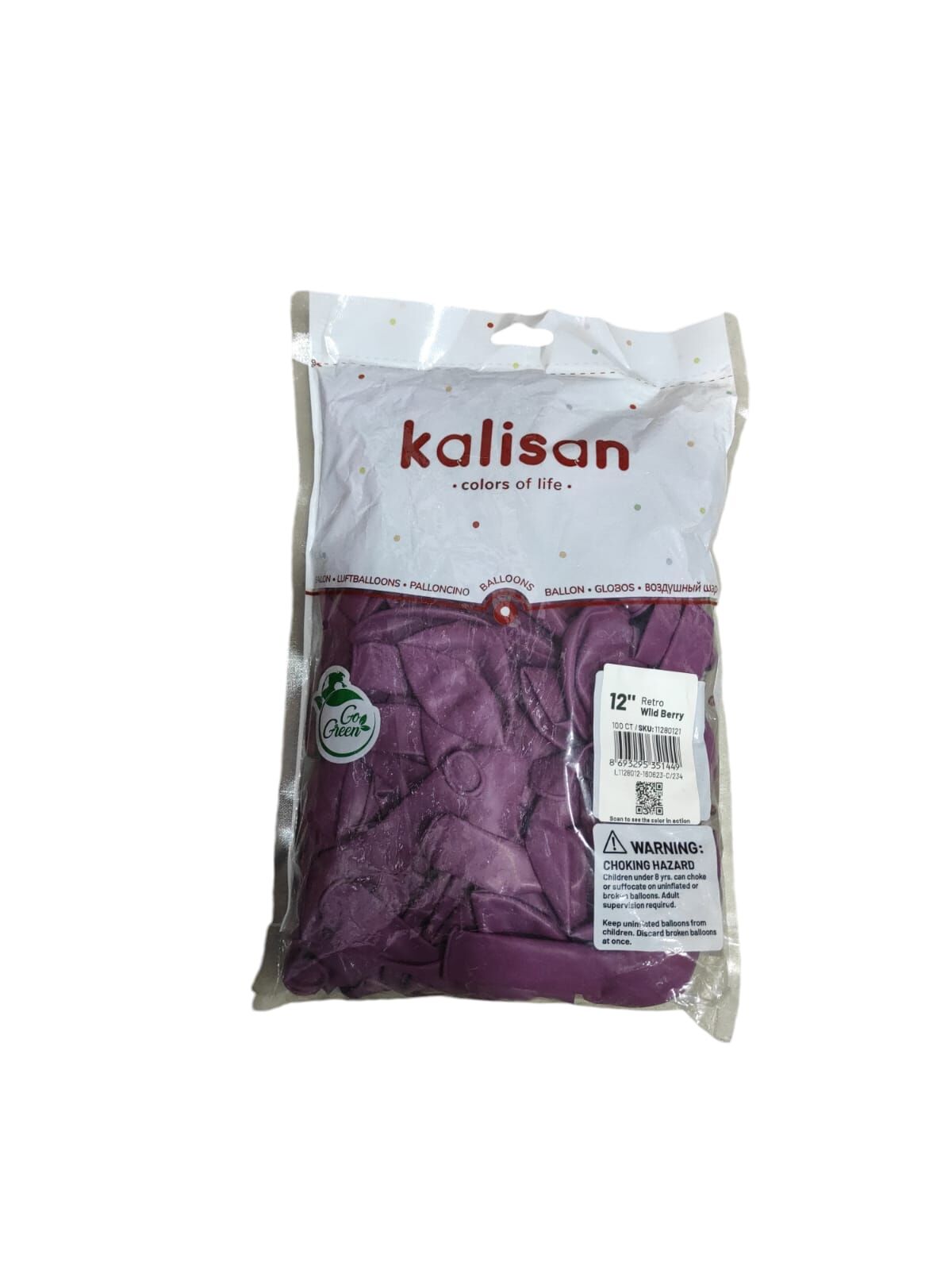 Toptan Kalisan Retro Yaban Çiçeği Balon 12 İnç 100'lü