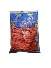 Toptan Atom Metalik Turuncu Balon 12 İnç 100'lü