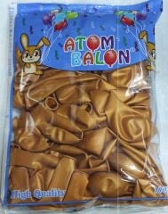 Toptan Atom Metalik Altın (Gold) Balon 12 İnç 100'lü