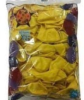 Toptan HBK Metalik Sarı Balon 12 İnç 100'lü