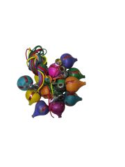 Toptan Ahşap Topaç Renkli 12'li