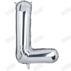 Toptan 34'' Gümüş L Folyo Balon