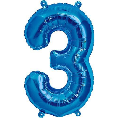 Toptan 16'' Mavi 3 Folyo Balon