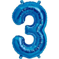Toptan 16'' Mavi 3 Folyo Balon
