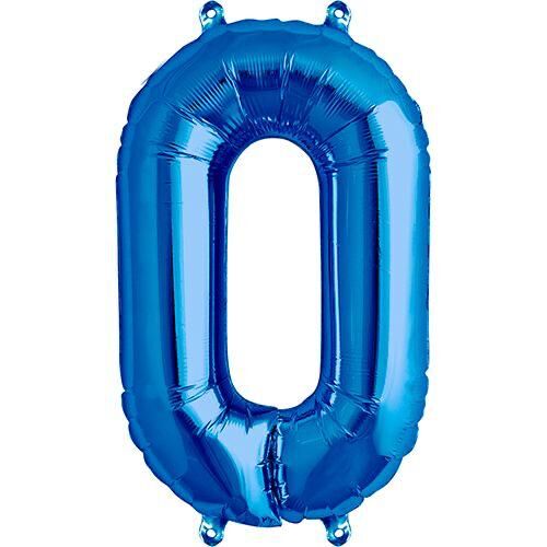 Toptan 16'' Mavi 0 Folyo Balon
