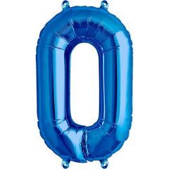 Toptan 16'' Mavi 0 Folyo Balon