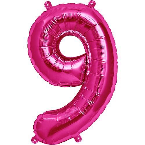 Toptan 16'' Pembe 9 Folyo Balon