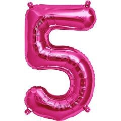 Toptan 16'' Pembe 5 Folyo Balon