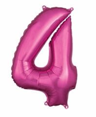 Toptan 16'' Pembe 4 Folyo Balon